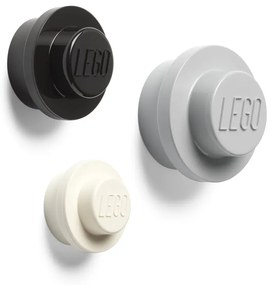 Súprava 3 vešiakov na stenu LEGO® Black And White