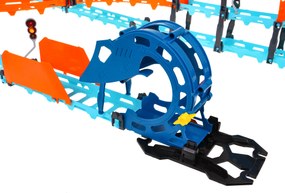 Ramiz Interaktívna pretekárska dráha s tunelom + obojstranné autíčko pre deti 3+ Zvuky Svetlá 80 el.