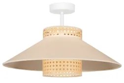 Duolla - Prisadený luster RIO RATTAN 1xE27/15W/230V pr. 45 cm béžová/ratan
