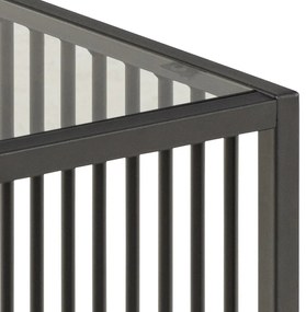 Odkladací stolík so sklenenou doskou 40x40 cm Strington – Actona