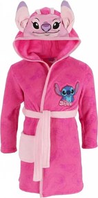 Dievčenský coral fleece župan s kapucňou Lilo &amp; Stitch - Angel, 98 / 104