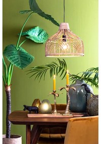 Stropné svietidlo v prírodnej farbe s ratanovým tienidlom ø 42 cm Pocita - Light &amp; Living