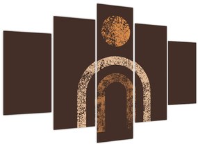 Obraz - Oranžové oblúky N⁰1 (150x105 cm)