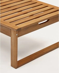 Drevené záhradné ležadlo v prírodnej farbe Sulamita – Kave Home