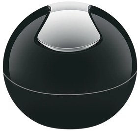 Čierny plastový odpadkový kôš 1 l Bowl – Spirella