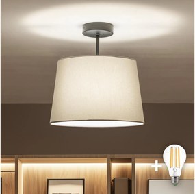Brilagi - LED prisadený luster CERIA 1xE27/60W/230V pr. 30 cm čierna/sivá