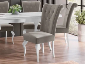 Jedálenská stolička ST63, Dostupné poťahy: Magic Velvet 2209, Farby: biela