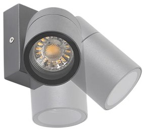 Vonkajšia nástenná lampa antracit IP44 otočná a sklápateľná - Solo
