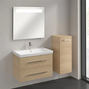 VILLEROY &amp; BOCH Avento závesná bočná skrinka nízka, 1 dvierka, pánty vpravo, 350 x 373 x 890 mm, Nordic Oak, A89501VJ