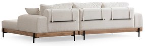 Elegantná rohová pohovka Eti 280 X 170 cm, pravá, biela