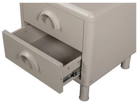 Béžový kovový nočný stolík Rune – WOOOD