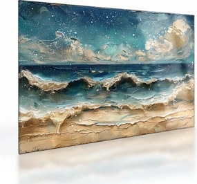 Sklenený obraz - Maľba mora (70x50 cm)