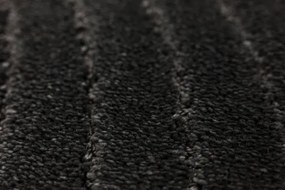 Kúpeľňový koberček Sara čierny, vlny