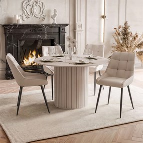 JEDÁLENSKÝ SET LANDRY KAŠMÍR STÔL + 4 STOLIČKY