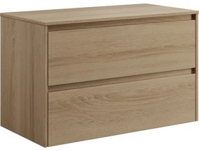 Kúpeľňová skrinka TRONDHEIM pre umývadlo 90 cm dub