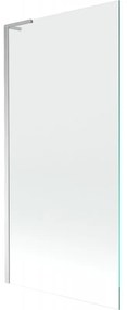 Mexen Next L, 1-krídlová vaňová zástena 90 x 150 cm, 6mm číre sklo, chrómový profil, 895-090-000-03-00-01