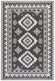 Obojstranný koberec Elle Decoration GEMINI Dynamic čierny