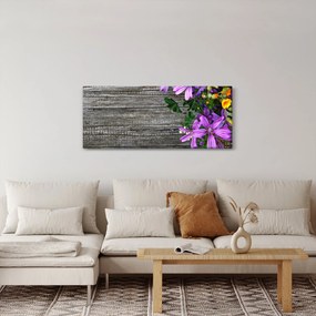 Obraz - lúčne kvety (120x50 cm)
