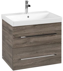 VILLEROY &amp; BOCH Avento závesná skrinka pod umývadlo, 2 zásuvky, 630 x 452 x 514 mm, Stone Oak, A89000RK