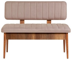 Lavica VINA s úložným priestorom 110 cm orech/béžová