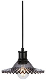 Čierne závesné svietidlo so skleneným tienidlom ø 21,5 cm Novia – Markslöjd