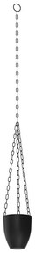 Závesný kvetináč 155x17 cm čierna