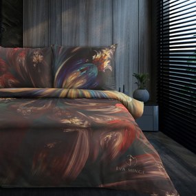 MAKOSATÉNOVÉ OBLIEČKY EVA MINGE ASTRAL 200X220 CM, 2 KS 70X80 CM VZOROVANÉ