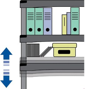 BAMA Regál FUTURO, čierny