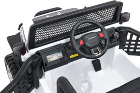 Elektrické autíčko Jeep BEAST 4x4 biele