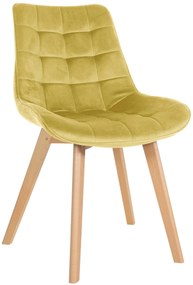 Stolička Brook - zamat - Žltá
