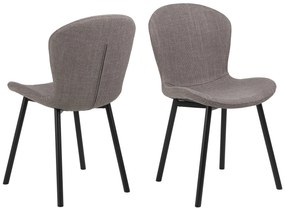 FIORA Svetlosivé Taupe (látka Basel 34) - MODERNÁ ČALÚNENÁ STOLIČKA DO OBÝVAČKY/ JEDÁLNE LOFT