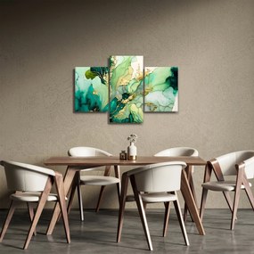 Obraz - Zelená abstrakcia (90x60 cm)