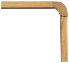 Knižnica z masívu mindi v prírodnej farbe 90x150x40 cm Lysa – Ixia