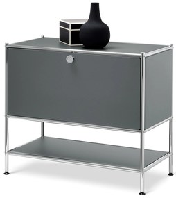 Odkladacia skrinka »CN3« s 1 výklopnými dvierkami, sivá