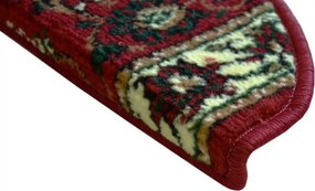 Sintelon Nášľapy na schody Practica červený polkruh, samolepiaci - 24x65 polkruh (rozmer vrátane ohybu)