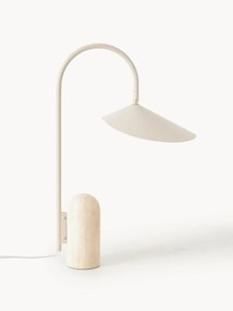 Veľká stolová lampa's mramorovou základňou Arum, nastaviteľná