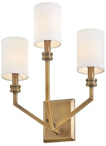 Hinkley HK-MOORE-WB3-HB - Nástenné svietidlo MOORE 3xE14/40W/230V zlaté