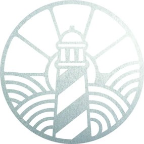 Drevený obraz s motívom majáka - FEDRO: Preglejka - Hnedá farba Rozmer  20 cm 4084-60783 PR0416