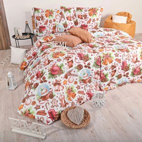 Vianočné bavlnené obliečky Rafael EMI: Štandardný set jednolôžko obsahuje 1x 140x200 + 1x 70x90