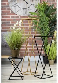 Stojan na kvety Della 40 cm čierny