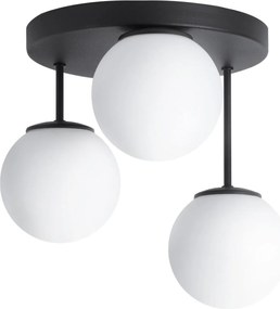 Stropné svietidlo Florence, 3x biele sklenené tienidlo, b, o