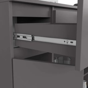 Komoda K100 2D 3SZ 2P sivá