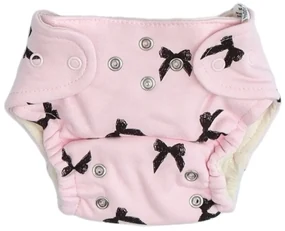 Mamatti Látková plienka EKO sada - nohavičky + 2 x plienka, veľ. 5 - 14 kg, Bow 5 - 14 kg