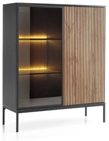 Dvojdverová vitrína Sento (WT104) s LED osvetlením