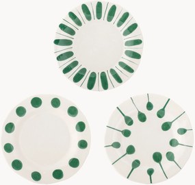 Ručne maľované raňajkové taniere Linora, 3 ks