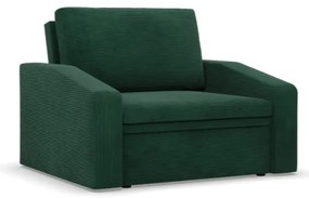 Kreslo ORBIT Poso rozkladacie, fľaškovo zelené