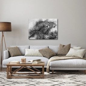 Obraz - Akvareloví papagáje (70x50 cm)