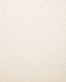 Buklé kreslo krémová biela SKEI Beliani