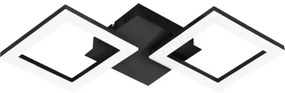 LED stropné svietidlo Eglo Crosslink 15,5 W 1800lm 3000-6500K čierne - kompatibilné so SMART HOME by hornbach