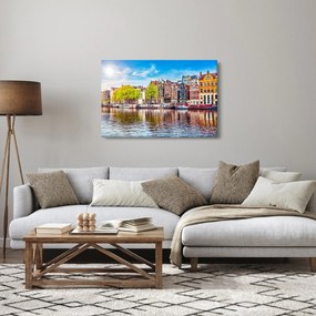 Obraz - Tancujúce domy, Amsterdam (90x60 cm)
